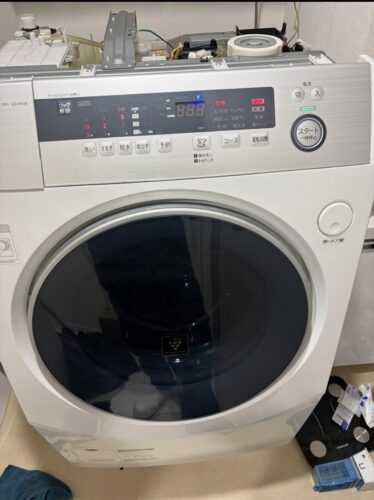 シャープドラム式洗濯機：動作確認